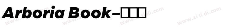 Arboria Book字体转换